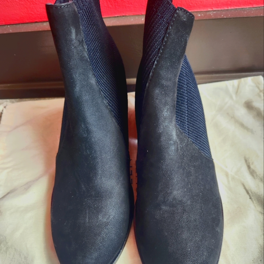 Black Suede Booties